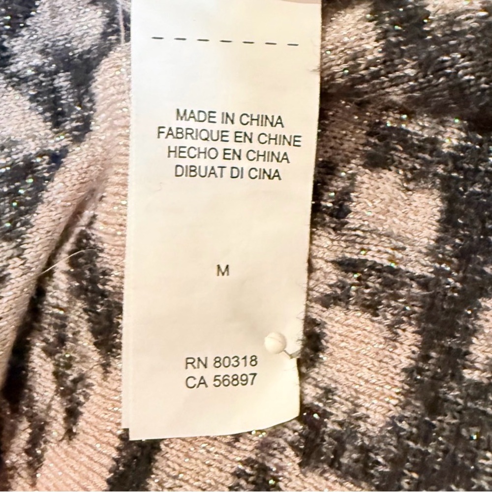 Lucky Brand Tribal Waterfall Cardigan | Grannycore Boho Knit | Neutral Layer - Picture 9 of 10